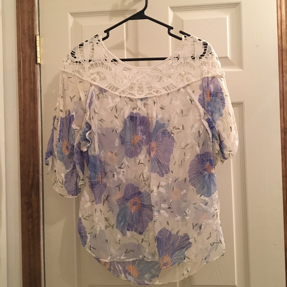 Anthropologie spring sheer top